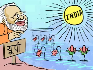 LOKSABHA 542 सीटों की मतगणना जारी ,एनडीए 2 भारत 1