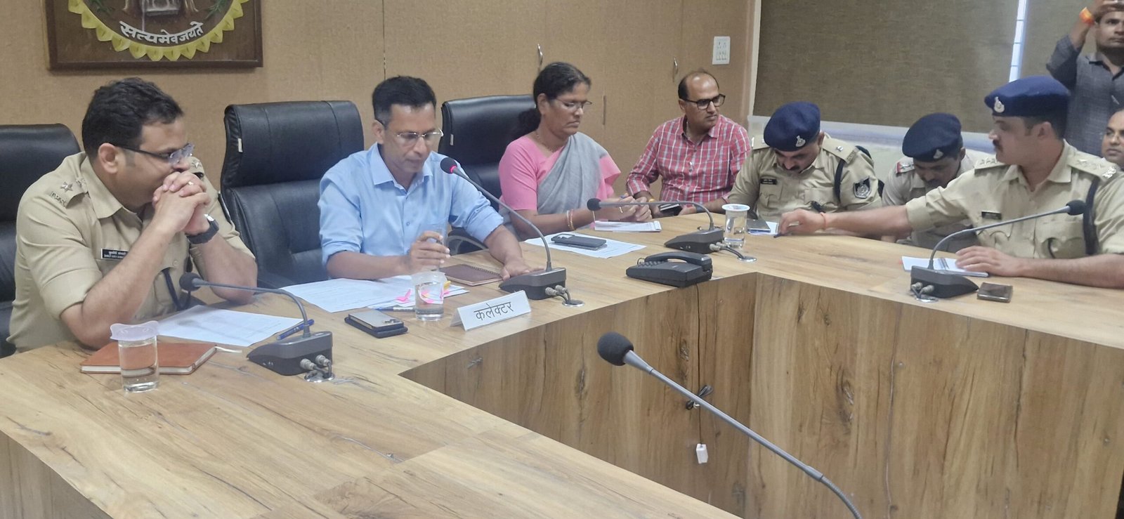 DAMOH कलेक्टेड सभागार में शांति समिति की बैठक